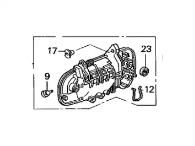 Ручка двери HONDA 72183-SW3-013ZA