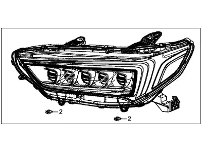 Фара HONDA 33150-TZ3-A51