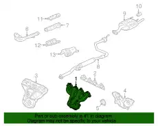Коллектор выпускной HONDA 18100-P30-000