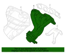 Коллектор выпускной HONDA 18100-PND-010