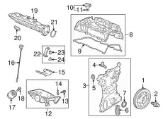 Поддон картера двигателя HONDA 11200-6B2-A00