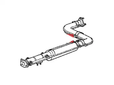 PIPE B, EX. 18220-SD4-023 HONDA