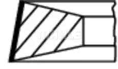 Кольца поршневые MAHLE 099 92 N0