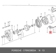 реле-регулятор генератора VW 070903803A VAG