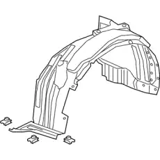 Подкрылок HONDA 74100-TJB-A01