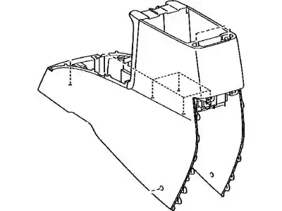 BOX ASSY, CONSOLE, R 58910-12680-B0 TOYOTA / LEXUS