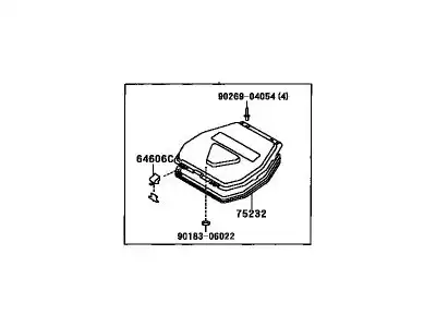 BOX SUB-ASSY, TOOL 75205-17010 TOYOTA / LEXUS