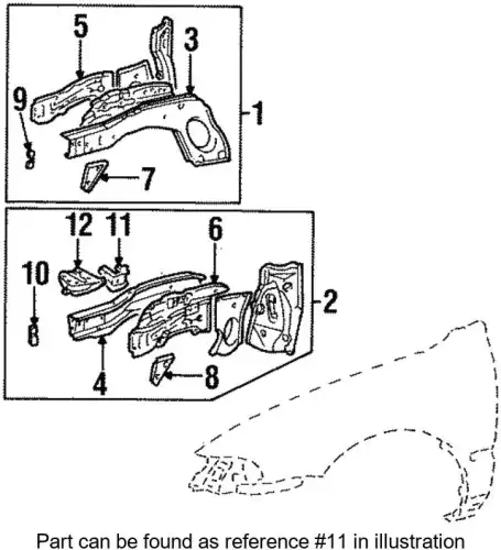 BRACKET SUB-ASSY, EN 57208-12100 TOYOTA / LEXUS