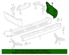 EXTENSION S/A,RR BUM 5210635904 TOYOTA / LEXUS