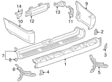 EXTENSION S/A,RR BUM 5210635904 TOYOTA / LEXUS