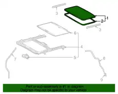 Стекло люка TOYOTA / LEXUS 63201-68010