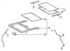 Стекло люка TOYOTA / LEXUS 63201-68010