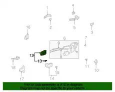 HANDLE SUB-ASSY, DOO 69206-44010-A0 TOYOTA / LEXUS