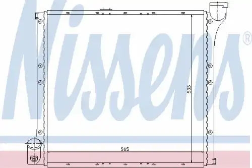 Радиатор кондиционера (конденсатор) NISSENS 65221