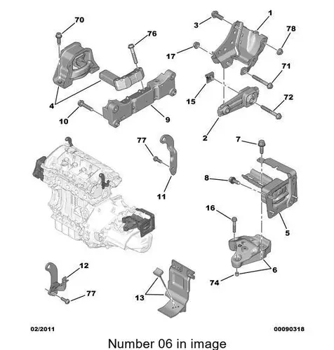 КРОН.КРЕПЛЕНИЯ LH INTM 1813 C1 PSA