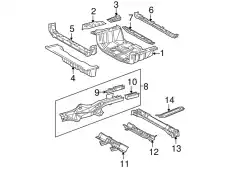 MEMBER SUB-ASSY RR 57602-42907 TOYOTA / LEXUS