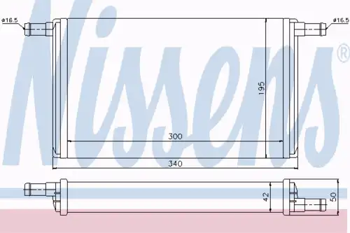 Радиатор печки NISSENS 73950