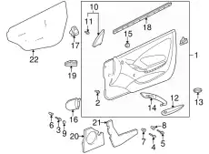 PANEL ASSY, DOOR TRI 67660-20161-C1 TOYOTA / LEXUS