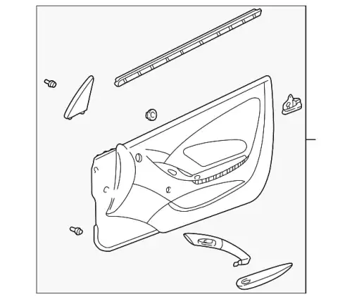PANEL ASSY, DOOR TRI 67660-20161-C1 TOYOTA / LEXUS