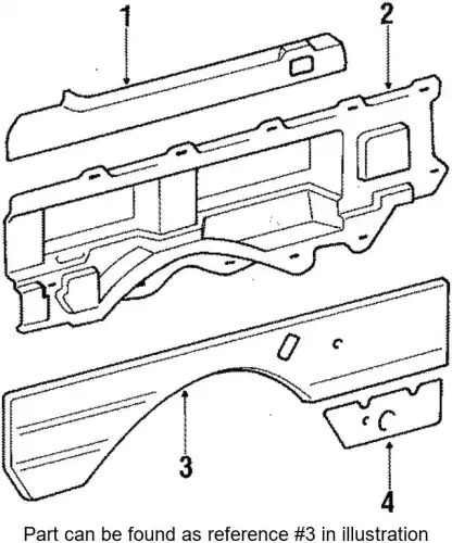 PANEL ASSY, QUARTER 62520-28140-E0 TOYOTA / LEXUS