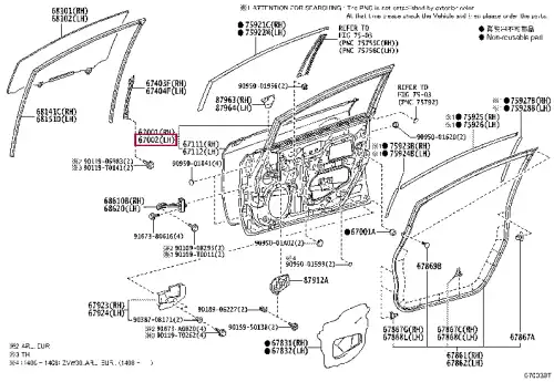 PANEL SUB-ASSY, FR D 67002-47070 TOYOTA / LEXUS