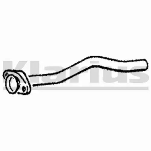 труба глушителя Opel 110168 KLARIUS
