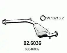 02.6036 Гл.ср.ч. ALFA ROMEO 164 2.0/3.0 88- ASSO