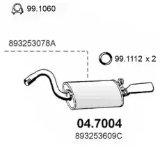 ГЛ S P AUDI 90 2.0 '87 04.7004 ASSO