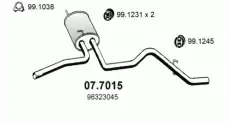 глушитель задняя часть Daew 07.7015 ASSO