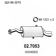 глушитель задняя часть AR 02.7053 ASSO