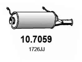 10.7059 Резонатор глуш. задний ASSO
