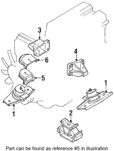 STABILIZER, ENGINE M 12381-46080 TOYOTA / LEXUS