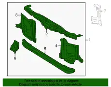 SUPPORT SUB-ASSY, RA 53201-60070 TOYOTA / LEXUS