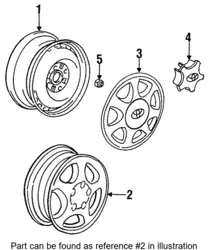 WHEEL, DISC 42611-17270 TOYOTA / LEXUS