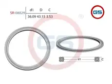 Резиновое кольцо 36.09 3.53 SR-08029 GS