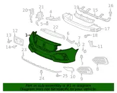 FACE,FR BUMPER 04711TGGA00ZZ HONDA