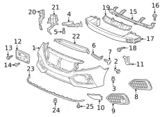 FACE,FR BUMPER 04711TGGA00ZZ HONDA