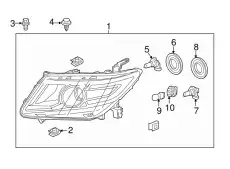 Фара HONDA 33150TK8A02