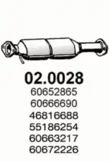 катализатор глушителя AR 02.0028 ASSO