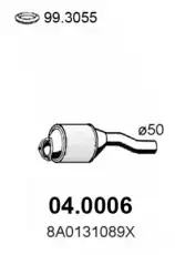 катализатор глушителя Audi 04.0006 ASSO