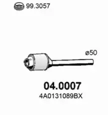 катализатор глушителя Audi 04.0007 ASSO
