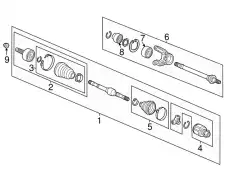 SHAFT ASSY,HALF ( 44500T2AA10 HONDA