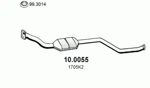 катализатор глушителя Citr 10.0055 ASSO
