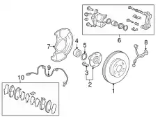 Датчик ABS HONDA 57450TR3A12