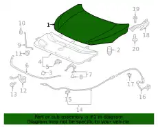 HOOD COMP 60100TGGA00ZZ HONDA