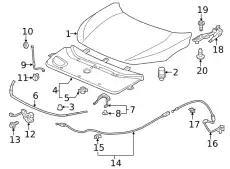HOOD COMP 60100TGGA00ZZ HONDA