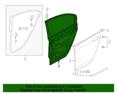PANEL COMP,R RR D 67510T2FA00ZZ HONDA