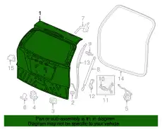 TAIL GATE,COMP (D 68100T0G305ZZ HONDA
