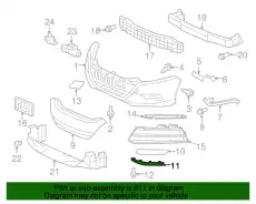 71111TM8A01 AIR SPOILER R,FR HONDA