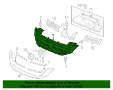 BASE,FR GRILLE 71121T2FA11 HONDA